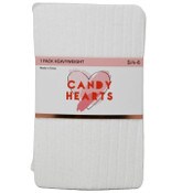 Wholesale - 1pk GIRLS IVORY HWT RIB SOCKS SIZE 4-6, UPC: 730838918412